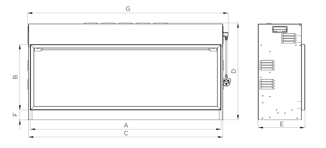 eReflex 85R Inset Electric Fires - Grate Expectations