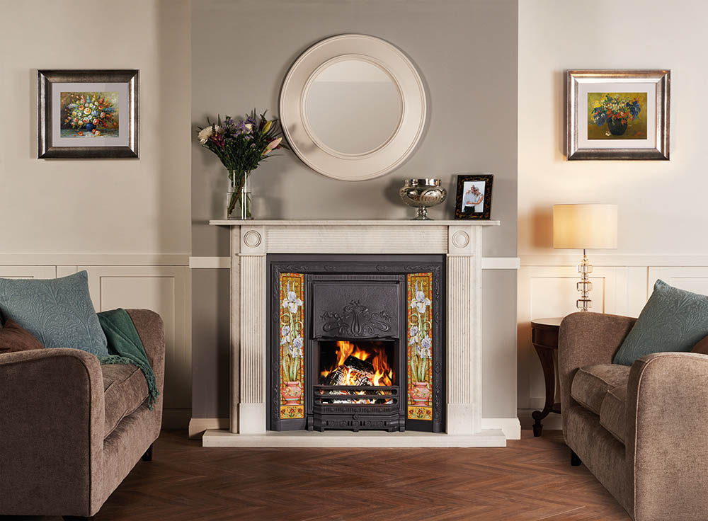 Art Nouveau Tiled Convector Fireplaces - Grate Expectations