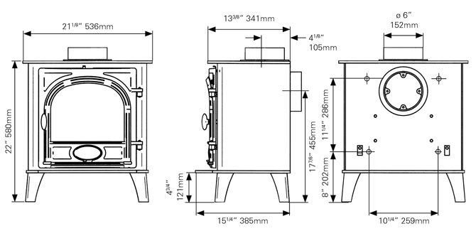 Stockton 7 Wood Burning Stoves u0026 Multi-fuel Stoves - Grate Expectations